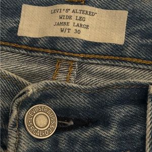 Levis Altered Wide Leg Jeans